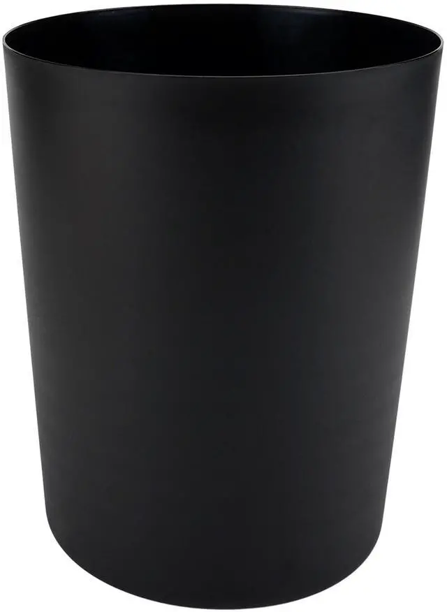 Main image of Mainstays 5 Gallon Plastic Wastebasket, Open Top, Matte Black