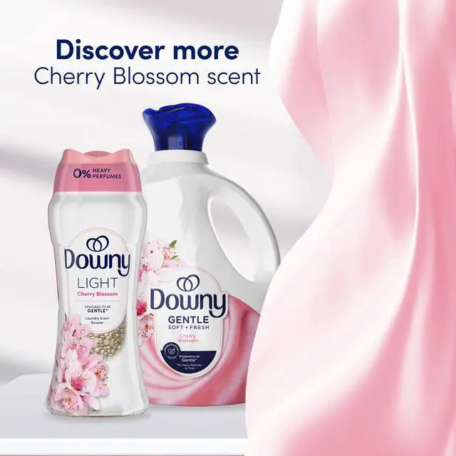Alt view image 2 of 6 - Downy Gentle Soft and Fresh Liquid Fabric Softener, Cherry Blossom Scent, 26 fl oz, 39 Loads