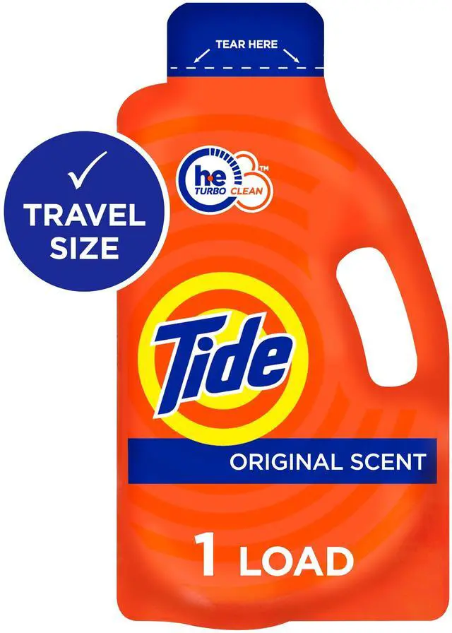 Alt view image 6 of 6 - (2 pack) Tide Ultra Concentrated Laundry Detergent and Washing Soap, Travel Size, 1.31 fl oz