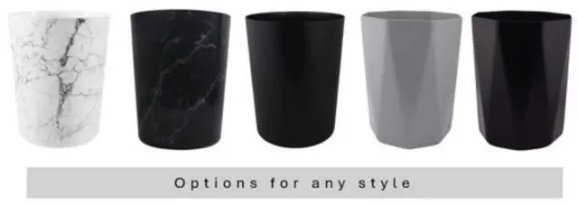 Alt view image 6 of 6 - Mainstays 5 Gallon Plastic Wastebasket, Open Top, Matte Black