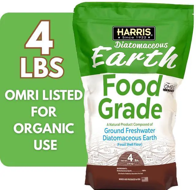 Main image of Harris Food Grade Diatomaceous Earth Powder - OMRI Listed for Organic Use, 4lb Bag