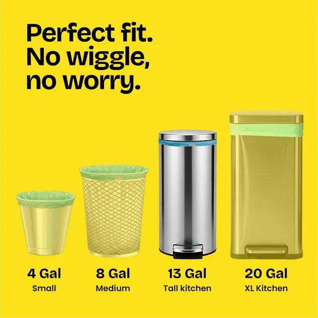 Alt view image 4 of 6 - Glad ForceFlex MaxStrength 13-Gallon Teal Drawstring Tall Kitchen Trash Bags, Febreze Freshness Bahama Bliss Scent, 20 Bags