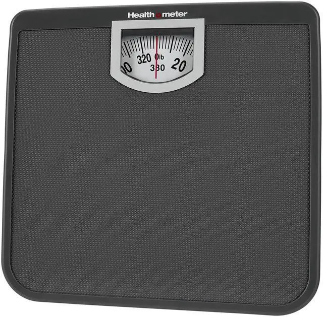 Main image of Health o meter Compact Dial Bathroom Scale, 330 lb. Capacity, Sturdy Metal Platform