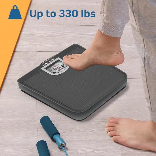 Alt view image 2 of 7 - Health o meter Compact Dial Bathroom Scale, 330 lb. Capacity, Sturdy Metal Platform