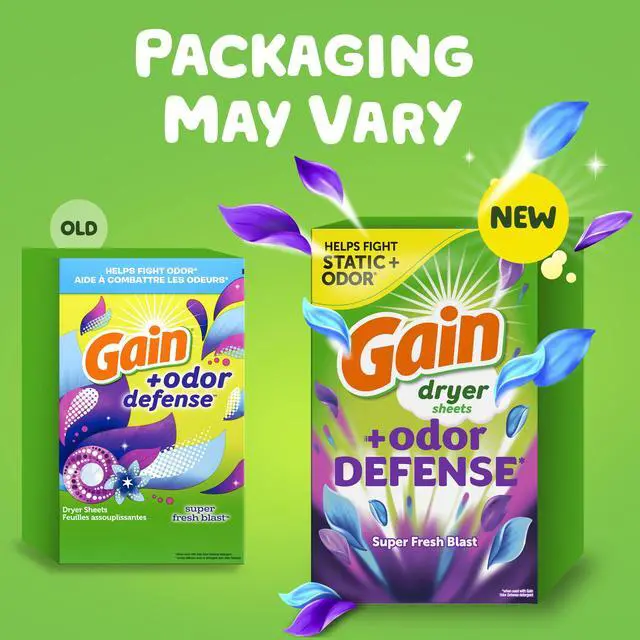 Alt view image 4 of 7 - Gain Fabric Softener Dryer Sheets +Odor Defense, Super Fresh Blast Scent, 120 Count