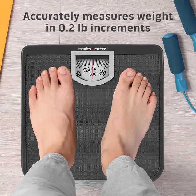 Alt view image 4 of 7 - Health o meter Compact Dial Bathroom Scale, 330 lb. Capacity, Sturdy Metal Platform