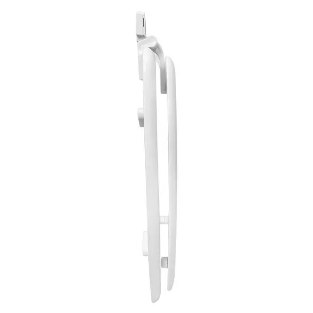 Alt view image 3 of 7 - Mainstays Elongated White Toilet Seat with Durable Rice Husk Material