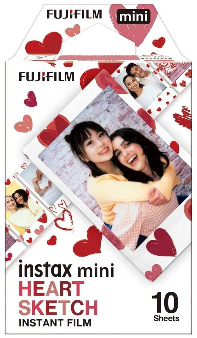 Main image of Fujifilm Instax Mini Heart Sketch Instant Film (10 Exposures)