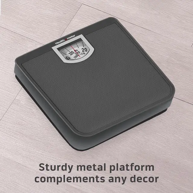 Alt view image 6 of 7 - Health o meter Compact Dial Bathroom Scale, 330 lb. Capacity, Sturdy Metal Platform