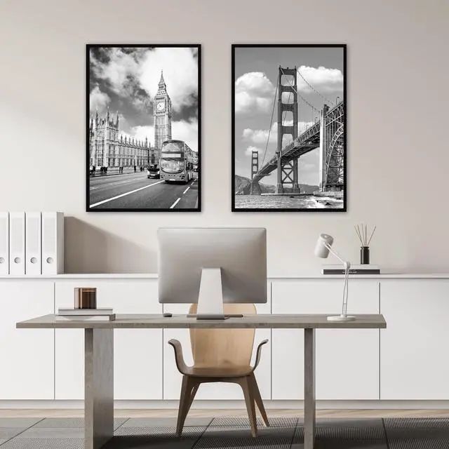 Alt view image 7 of 7 - Mainstays 24x36 Black Flat Profile Wall Photo Frame