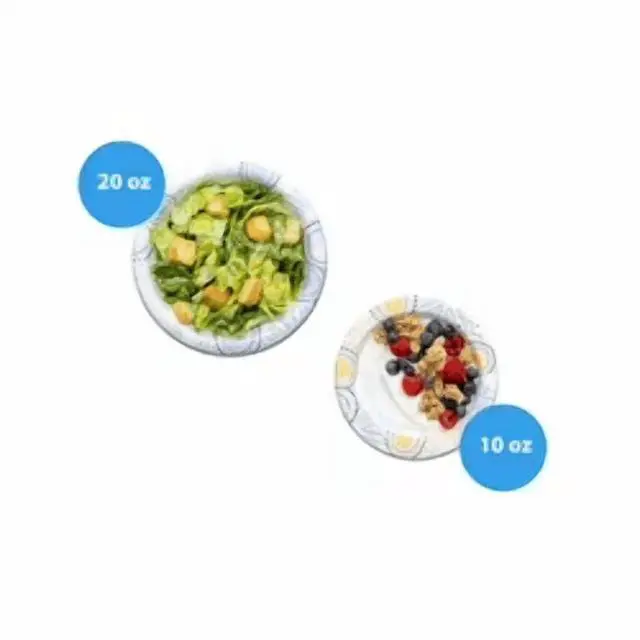 Alt view image 4 of 5 - Great Value Everyday Disposable Paper Bowls, 20 oz, 50 Count