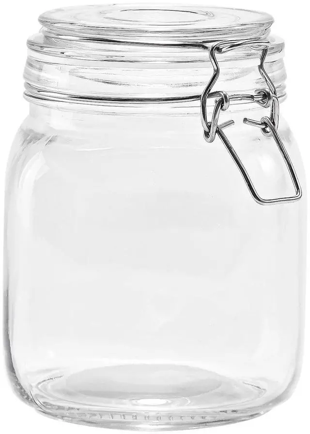 Main image of Mainstays 38 oz Glass Food Storage Jar Canister with Locking Airtight Lid, Kitchen Pantry Storage Container