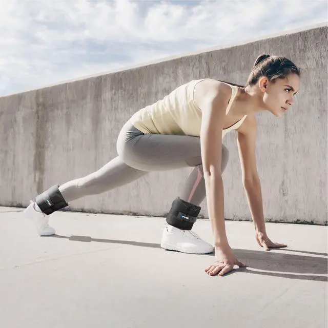 Alt view image 2 of 7 - Fuel Pureformance Unisex Adjustable Wrist/Ankle Weights, 5-Pound Pair (10lb Total - 6 Removable Weight Packs)