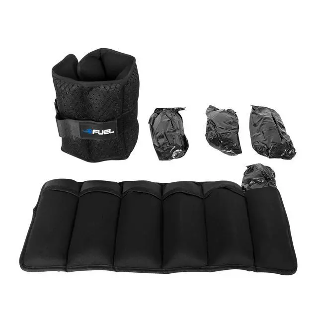 Alt view image 5 of 7 - Fuel Pureformance Unisex Adjustable Wrist/Ankle Weights, 5-Pound Pair (10lb Total - 6 Removable Weight Packs)