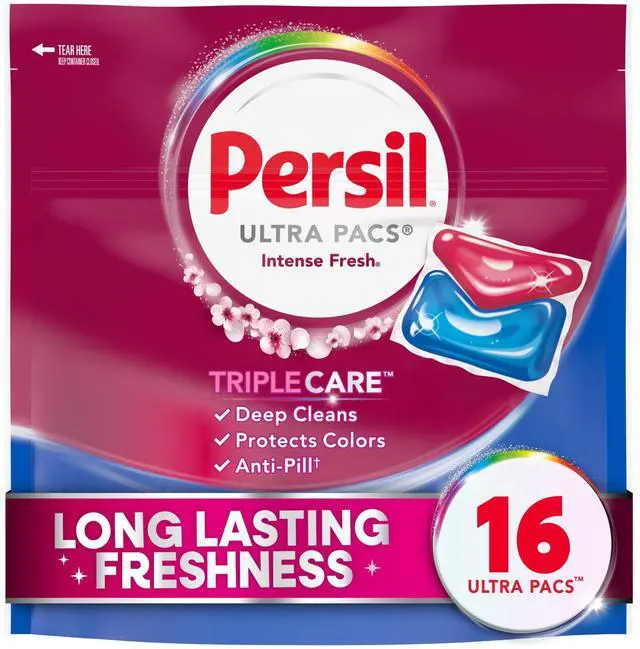 Main image of Persil Ultra Pacs Deep Clean Laundry Detergent, Intense Fresh, 16 Count
