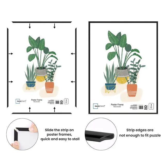 Alt view image 3 of 7 - Mainstays 18 x 24 Poster Frame, Black