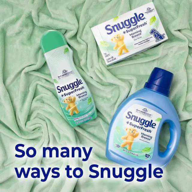 Alt view image 7 of 7 - Snuggle SuperFresh Liquid Fabric Softener, Odor Eliminating, Morning Breeze, 40 Loads