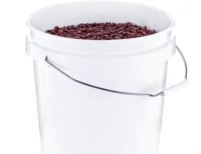 Alt view image 5 of 7 - (2 pack) United Solutions 5 Gallon Round Utility Bucket, Comfort Handle, Plastic, White, PN0149, 1 Each