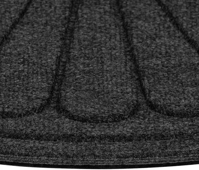 Alt view image 3 of 4 - Mainstays 18"x30" Gray Sunburst Polyester Utility Entryway Door Mat