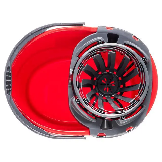 Alt view image 4 of 6 - O-Cedar QuickWring 2.5 Gallon Mop Bucket with Wringer, Red