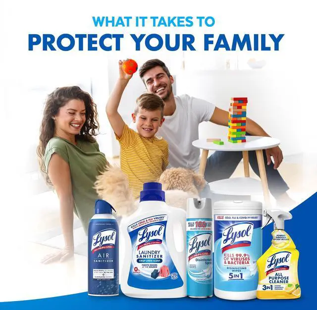 Alt view image 2 of 5 - Lysol Disinfecting Wipes, All Purpose Cleaner, Multi Surface Antibacterial Cleaning Wipes, Cleaning Supplies, Crisp Linen Scent, 80 Count