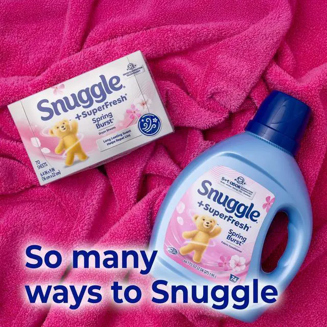Alt view image 7 of 7 - Snuggle SuperFresh Liquid Fabric Softener, Odor Eliminating, Spring Burst, 40 Loads