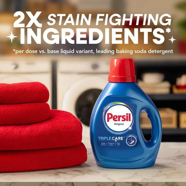 Alt view image 2 of 7 - Persil Deep Clean Liquid Laundry Detergent, Original, 34 fl oz, 25 loads