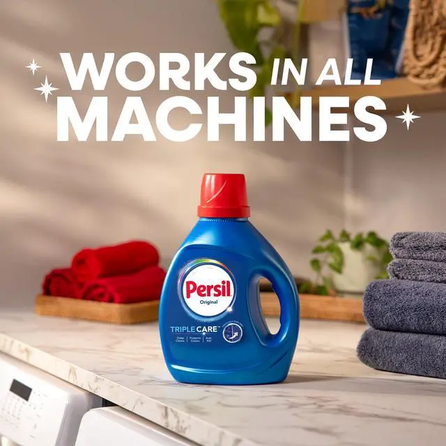 Alt view image 5 of 7 - Persil Deep Clean Liquid Laundry Detergent, Original, 34 fl oz, 25 loads