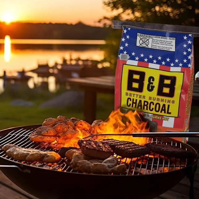 Alt view image 4 of 7 - B&B Charcoal Competition Oak Charcoal Briquets 17.6 Pound