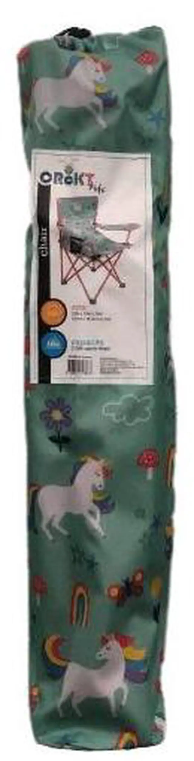 Alt view image 5 of 6 - Crckt Kids Folding Camp Chair with Safety Lock, Unicorn Print, 125lb Capacity