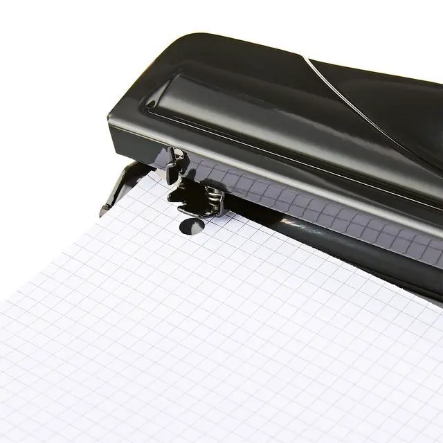 Alt view image 4 of 4 - Pen+Gear 3-Hole Punch, 12 Sheet Capacity, Black