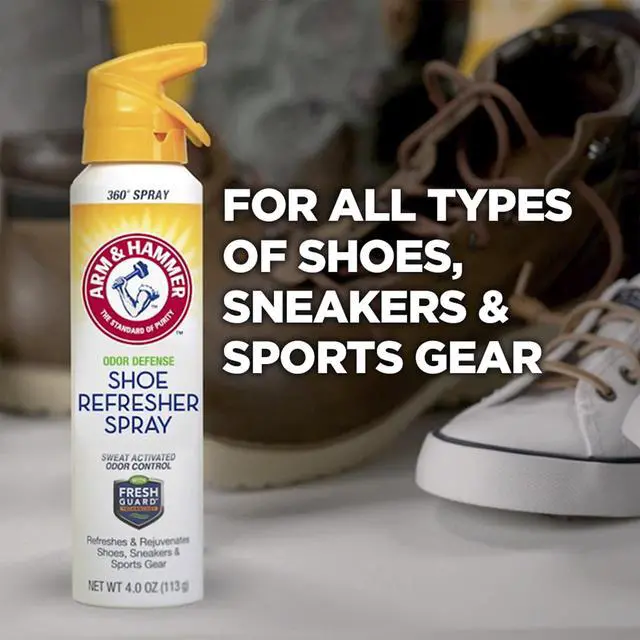 Alt view image 7 of 7 - Arm & Hammer Odor Defense Shoe Refresher Spray, Fresh Scent, 4 oz