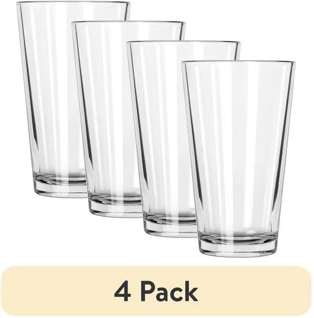 Main image of (4 pack) Mainstays 16 oz Clear Pint Glass