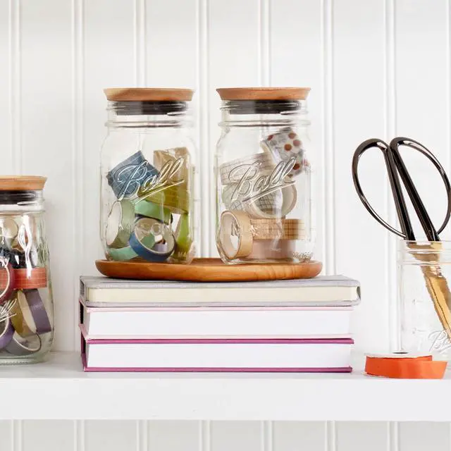 Alt view image 7 of 7 - (2 pack) Ball Glass Mason Jar with Lid & Band, Wide Mouth, 32 oz, Single Jar, 1 Count