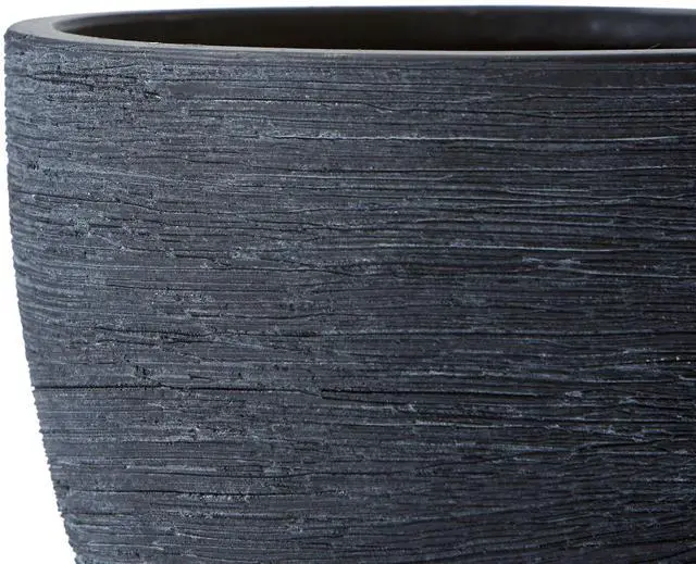 Alt view image 3 of 6 - Better Homes & Gardens 4.5 in Textured Matte Ceramic Plant Pot, Black, 1 Piece
