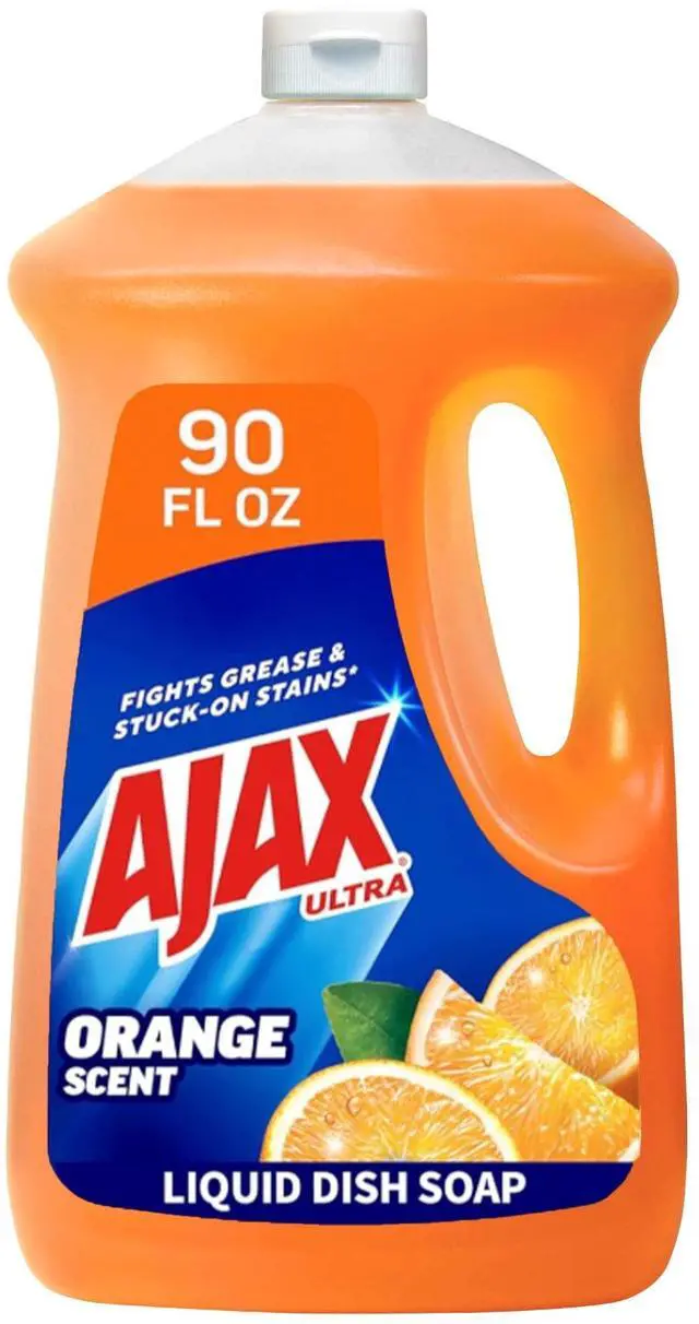 Main image of Ajax Ultra Liquid Dish Soap Orange Scent, Triple Action, 90 fl oz Bottle