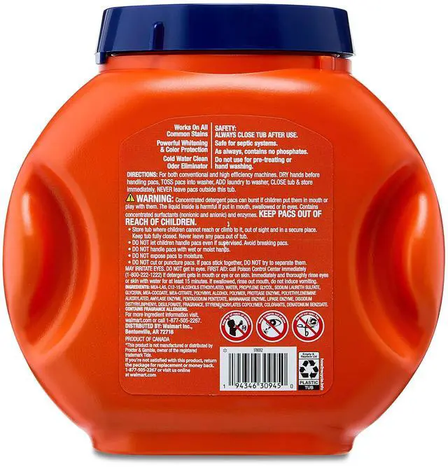 Alt view image 6 of 7 - Great Value Premium Clean Laundry Pacs, Original Scent, 42 Count