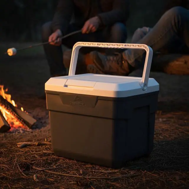 Alt view image 2 of 7 - Ozark Trail 10 qt 14-Can Hard-Sided Cooler, Gray