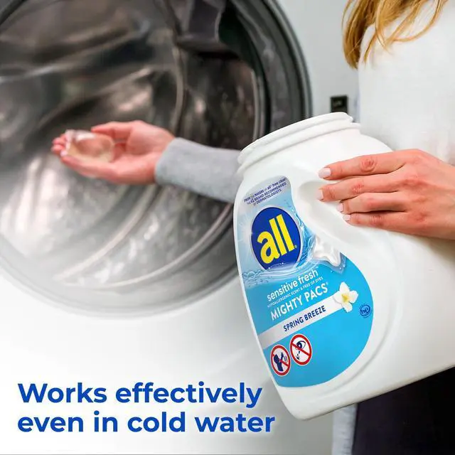 Alt view image 4 of 7 - all sensitive fresh MIGHTY PACS Spring Breeze Scented Laundry Detergent, 19 Count