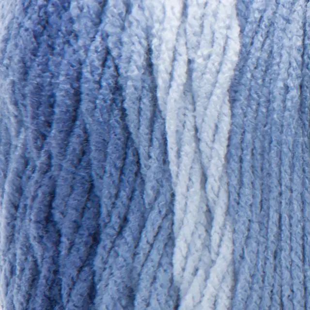 Alt view image 3 of 7 - Red Heart Super Saver Ombre 4 Medium Acrylic Yarn, True Blue 10oz/283g, 482 Yards