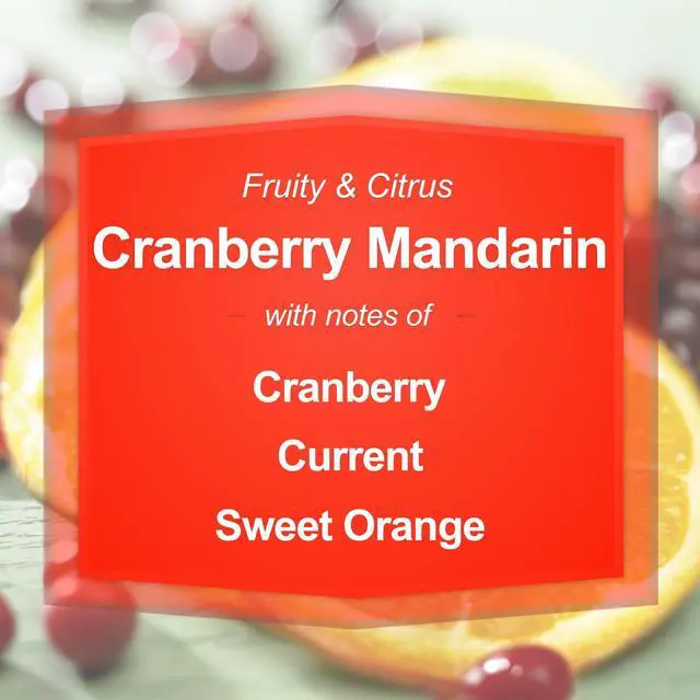 Alt view image 4 of 7 - Mainstays Cranberry Mandarin Scented Single-Wick Glass Jar Candle, 20 oz