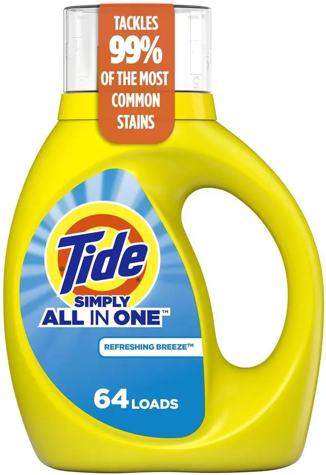 Main image of Tide Simply Liquid Laundry Detergent, Refreshing Breeze Scent, 84 fl oz, 64 Loads