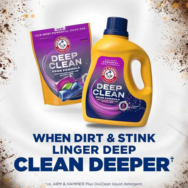 Alt view image 4 of 7 - ARM & HAMMER Deep Clean Odor Formula Liquid Laundry Detergent, Radiant Burst, 75 Fl Oz