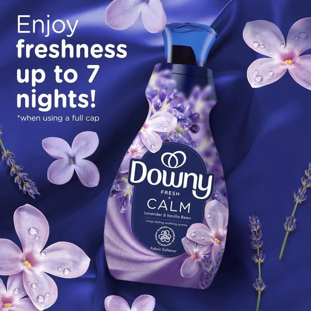Alt view image 6 of 7 - Downy Ultra Soft Fabric Softener Liquid, Calm, Lavender and Vanilla Bean, 44 fl oz, 66 Loads