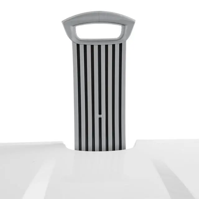 Alt view image 6 of 7 - Sterilite Ultra Wheeled Hamper, Plastic Laundry Hamper with Handle and Wheels for Easy Transport, White