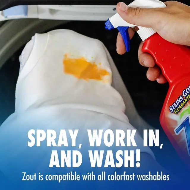 Alt view image 5 of 7 - Zout Laundry Stain Remover Spray, Triple Enzyme Formula, 22 oz, 1 Pack