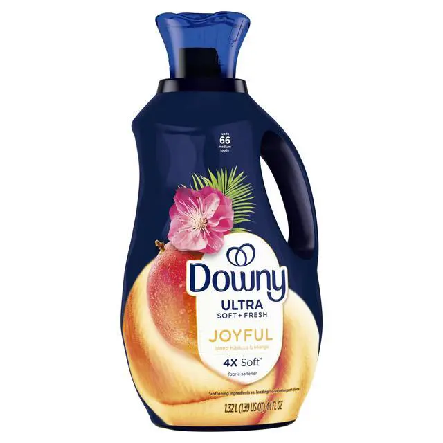 Alt view image 2 of 3 - Downy Ultra Soft and Fresh Liquid Fabric Softener, Island Hibiscus and Mango Scent, 44 fl oz, 66 Loads