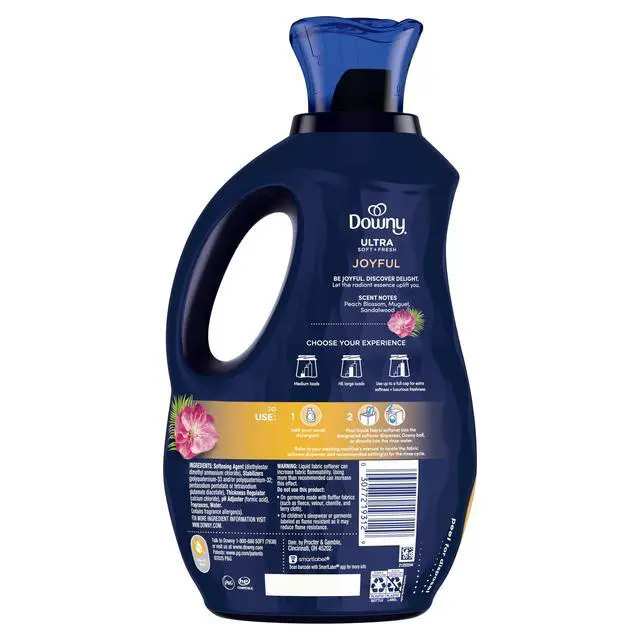 Alt view image 3 of 3 - Downy Ultra Soft and Fresh Liquid Fabric Softener, Island Hibiscus and Mango Scent, 44 fl oz, 66 Loads