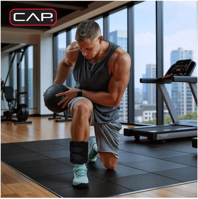 Alt view image 3 of 5 - CAP Barbell 20 lb. Adjustable Ankle Weights, (10lb x 2)