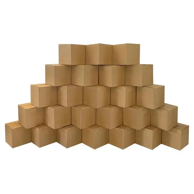 Alt view image 3 of 7 - UOFFICE Corrugated Boxes 6" x 6" x 6" Cube Boxes - Bundle of 25